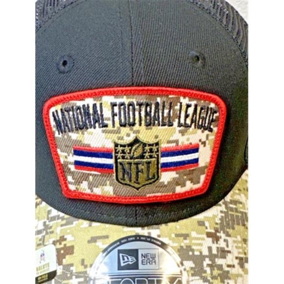 New NFL New Era 2021 Salute To Service Trucker 9FORTY Snapback Adjustable Hat - Picture 4 of 10
